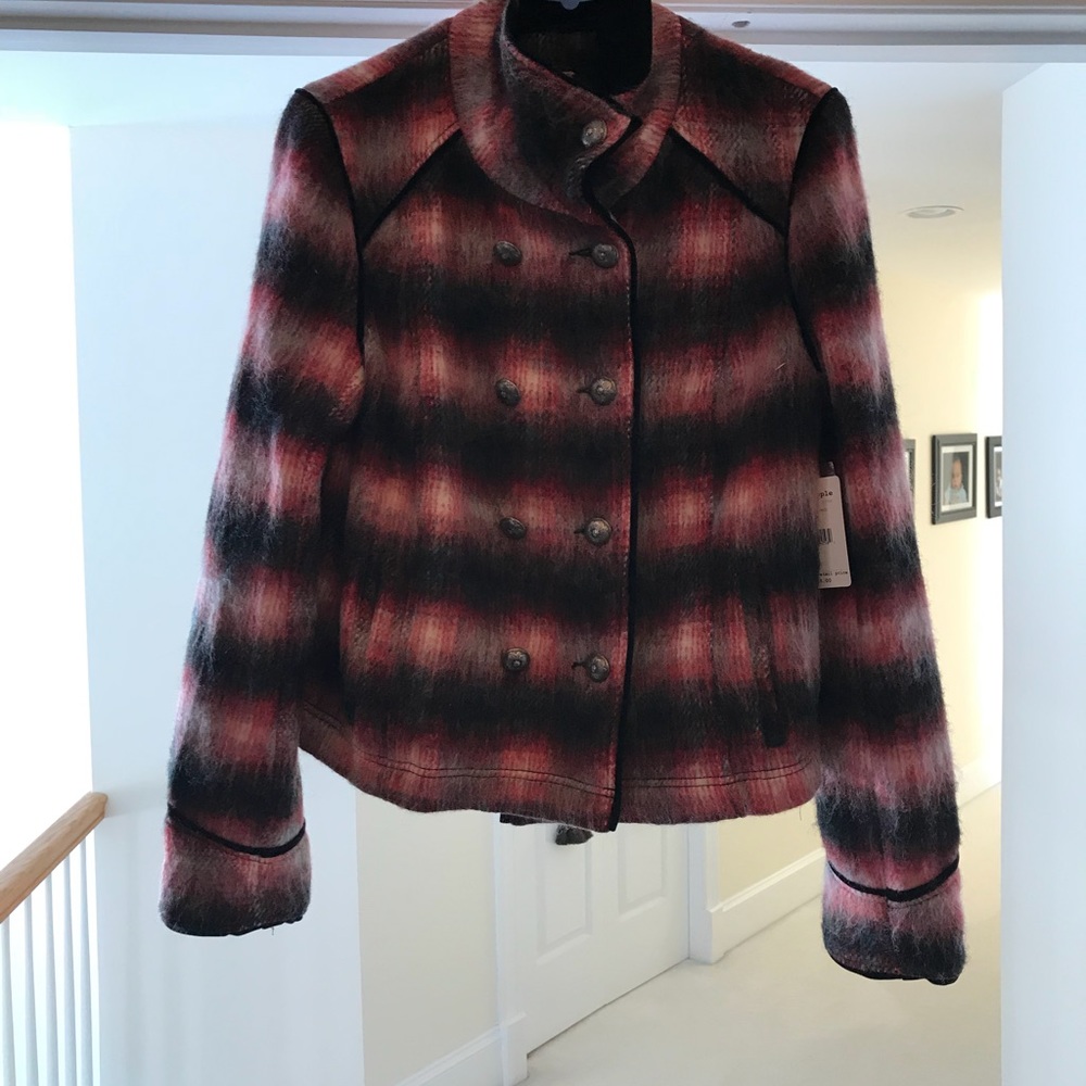 NWT FREE PEOPLE OMBRE COAT 🎉 SALE🎉